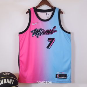 Maillot Basket NBA Heat 2026 2027 Antetokounmpo 7 Rouge et bleu