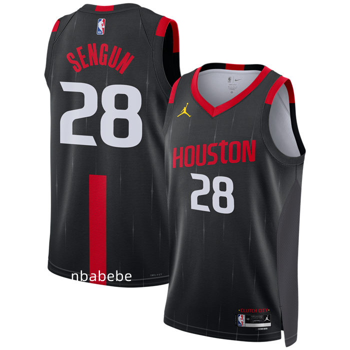 Maillot Houston Rockets 2026 2027 Sengun 28 Noir