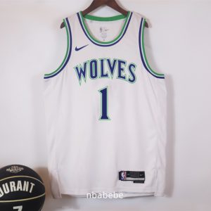 Maillot Minnesota Timberwolves 2026 2027 Ball 1 Blanc