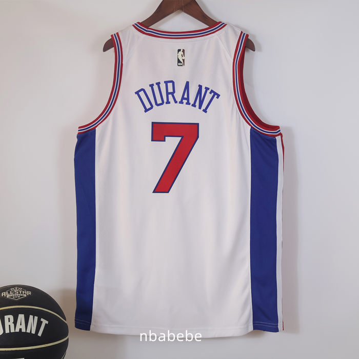 Maillot NBA Brooklyn Nets 2026 2027 Durant 7 blanc – Image 2